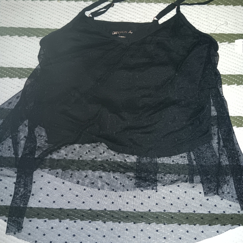 NWT mesh layered Danskin Dance Small tank